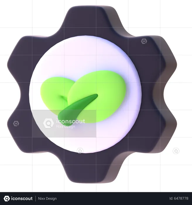 Ecology Setting  3D Icon