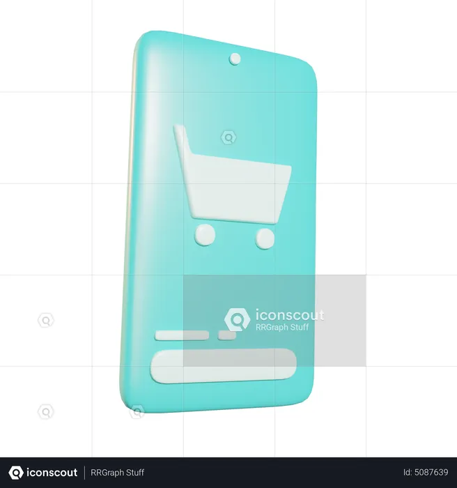 Ecommerce App  3D Icon