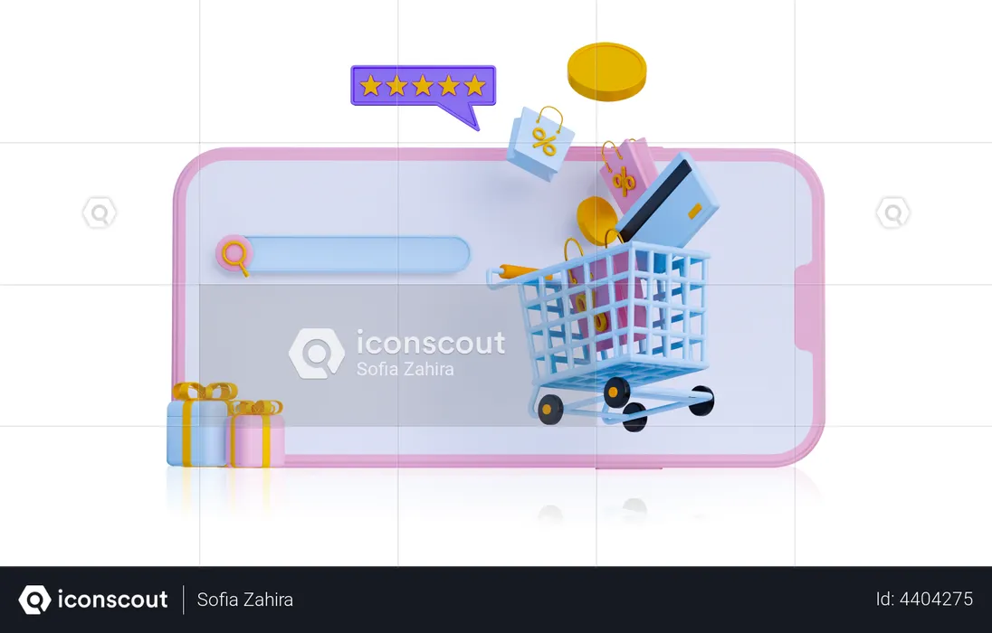 Ecommerce Platform  3D Icon