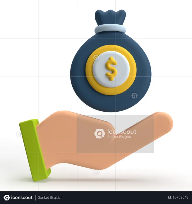 Economia de custo  3D Icon