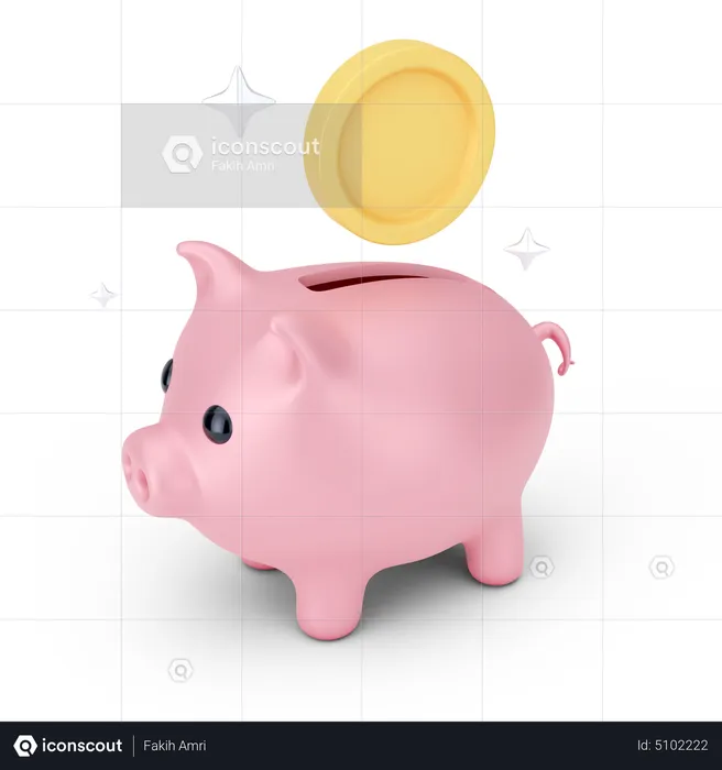 Economia de dinheiro  3D Icon