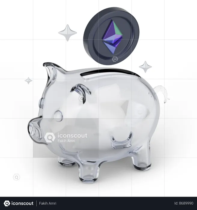 Economia de ethereum  3D Icon