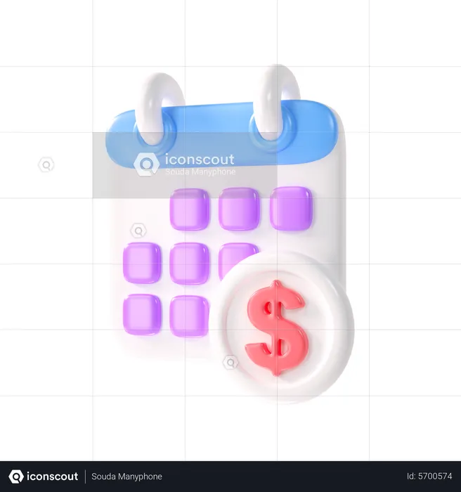 Economic Calendar  3D Icon