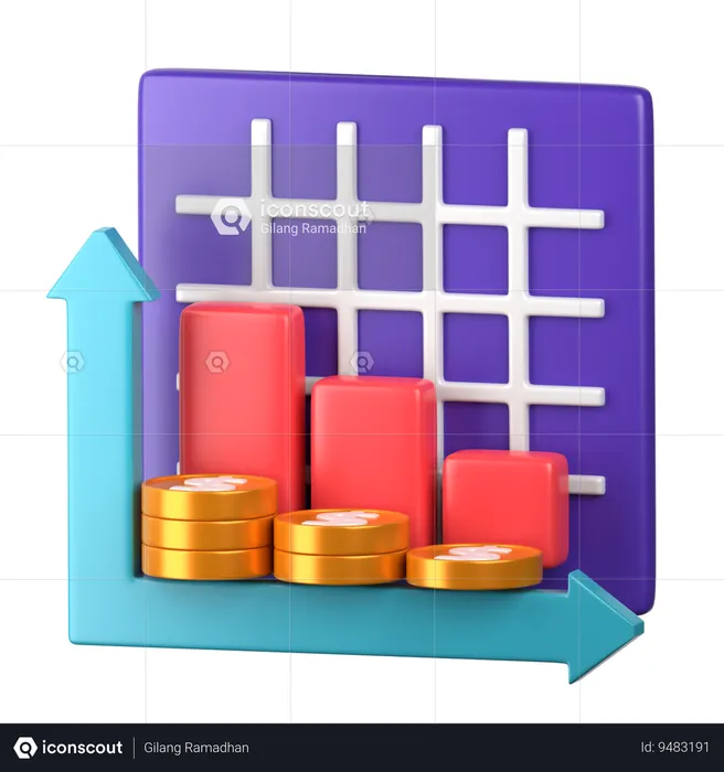 Economic Crisis  3D Icon