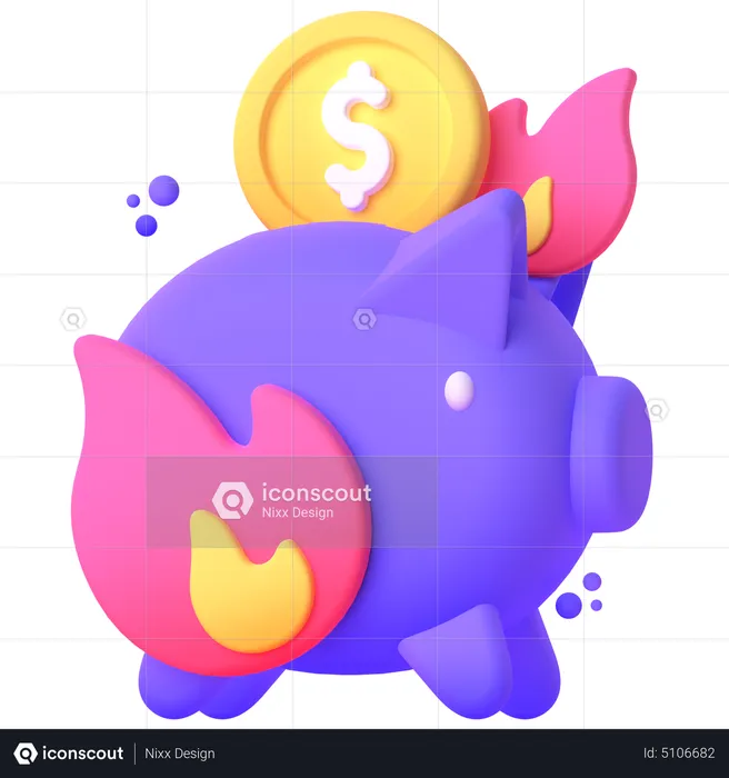 Economic Crisis 3D Icon Download In PNG, OBJ Or Blend Format