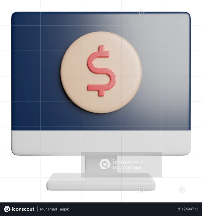 Économie  3D Icon