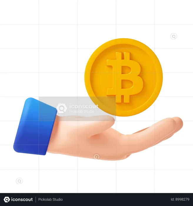 Économie de crypto-monnaie  3D Icon