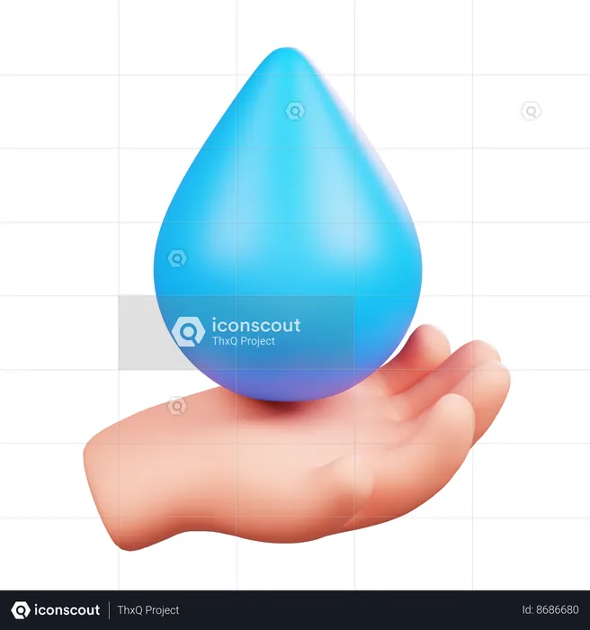 Économiser l'eau  3D Icon