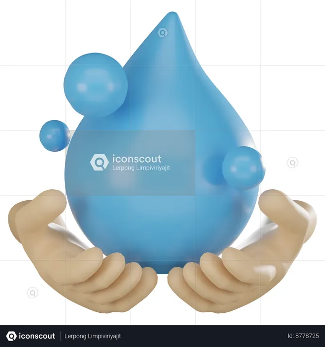Économiser l'eau  3D Icon