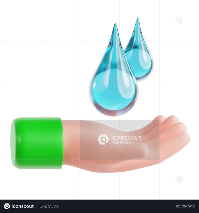 Économiser l'eau  3D Icon