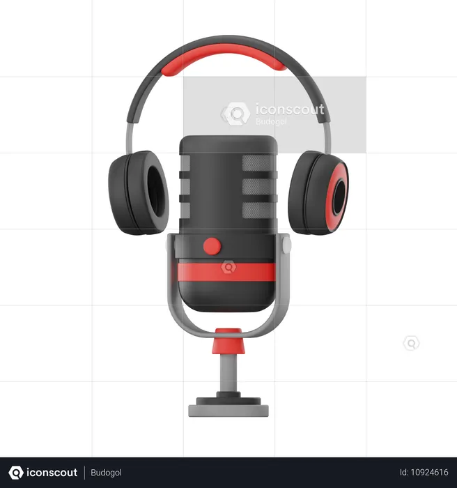 Écouter un podcast  3D Icon