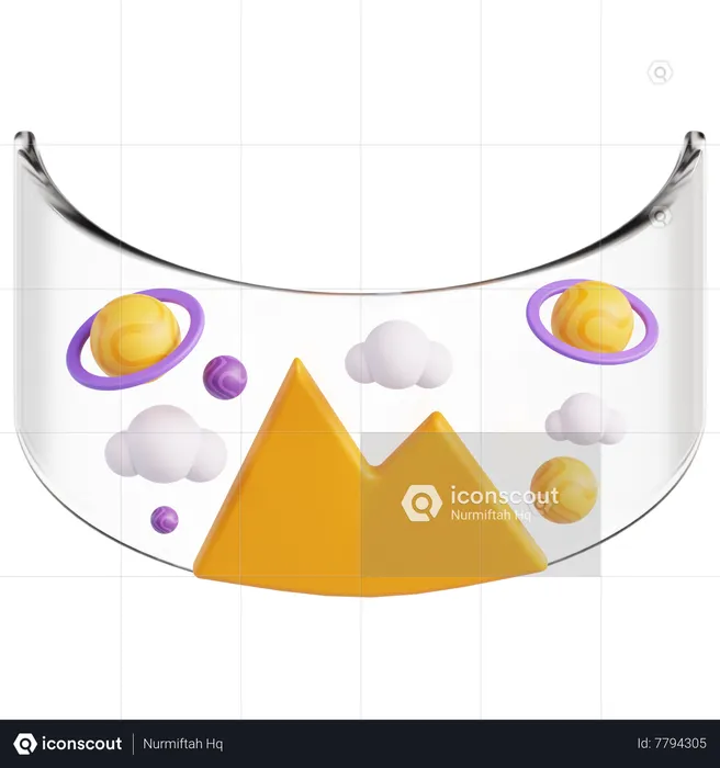 Écran panoramique  3D Icon