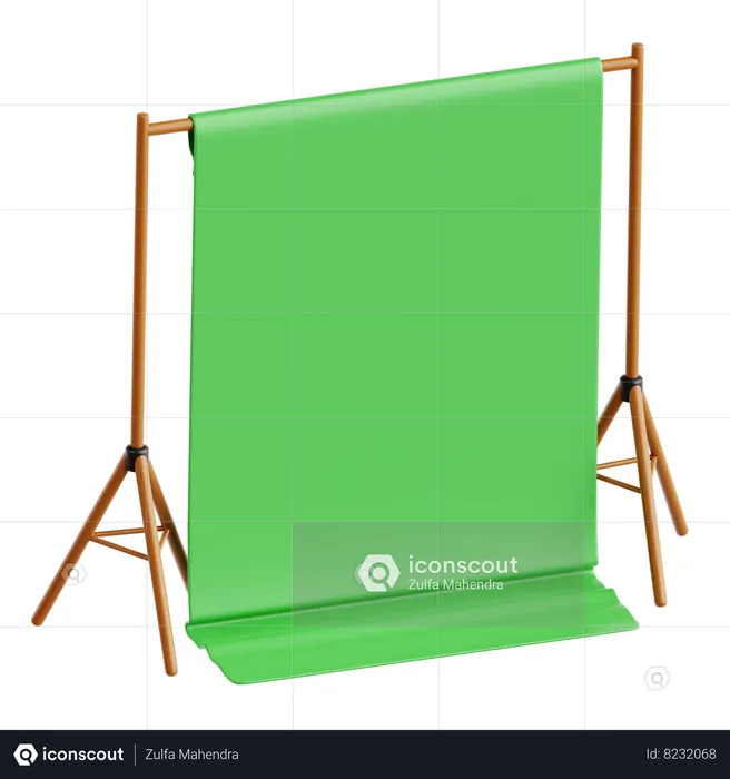 Écran vert  3D Icon