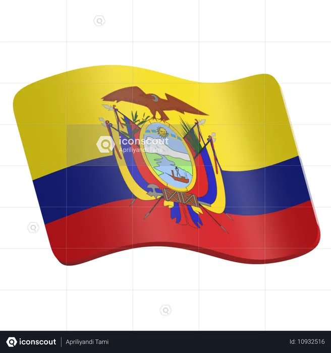 Ecuador  3D Icon