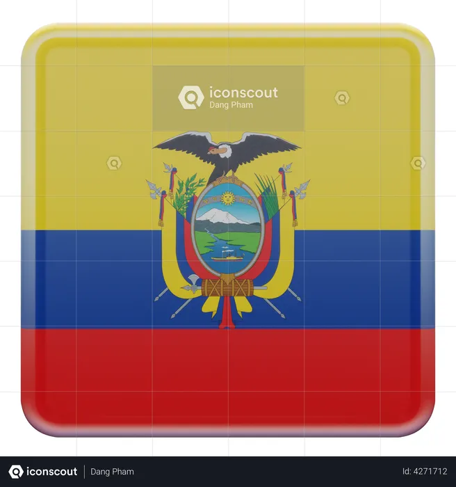 Ecuador Flag Flag 3D Flag