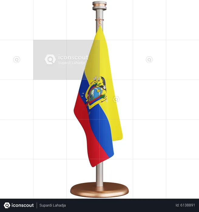 Ecuador Flag  3D Icon
