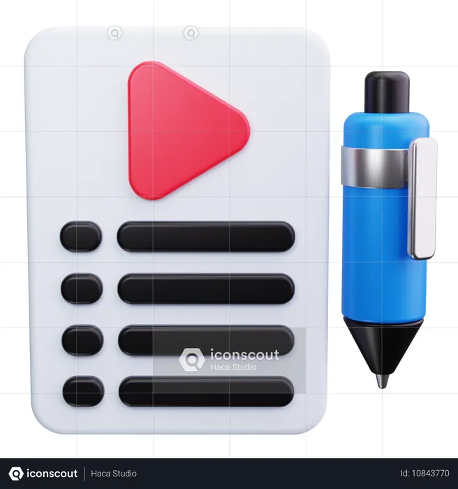 Edición de video  3D Icon
