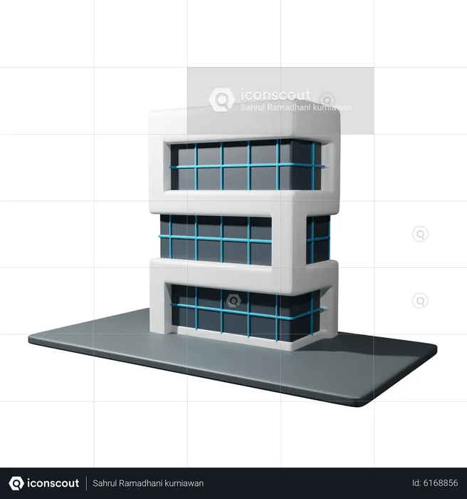 Edificio  3D Icon