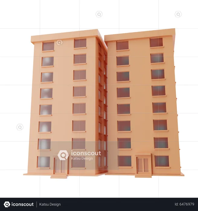 Edificio  3D Icon