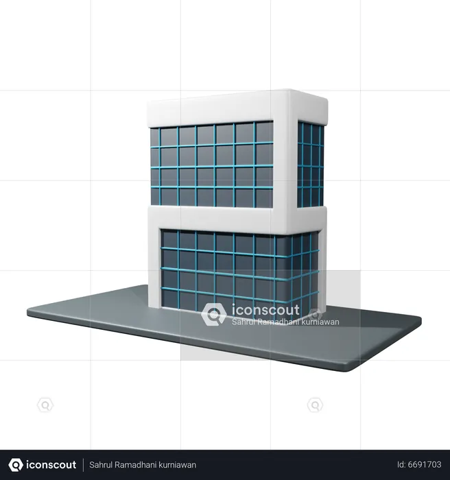 Edificio  3D Icon