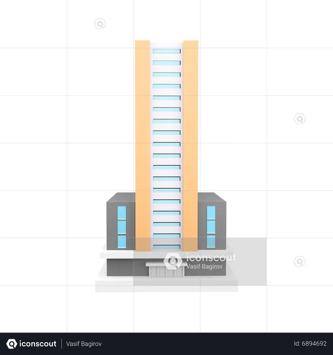 Edificio  3D Icon