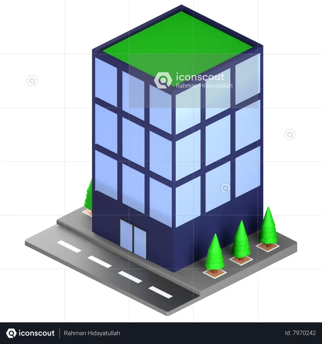 Edificio  3D Icon