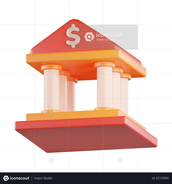 Banco de construcción  3D Icon