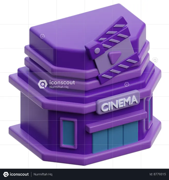 Prédio do cinema  3D Icon