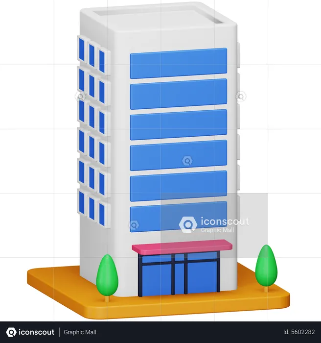 Edifício corporativo  3D Icon