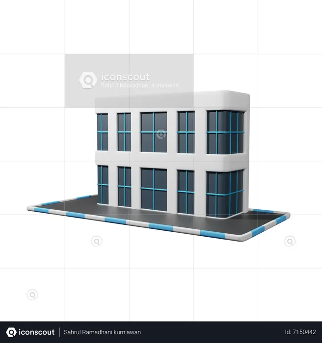 Edificio de la empresa  3D Icon