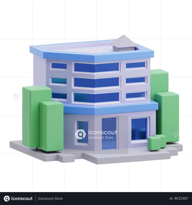 Edificio de oficinas  3D Illustration
