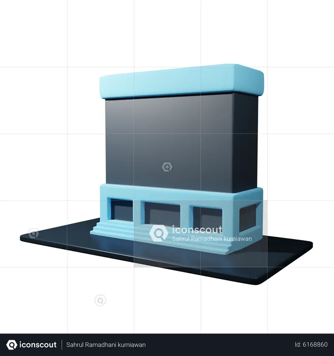 Edificio de oficinas  3D Icon