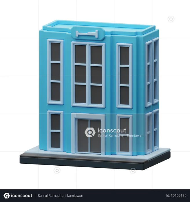 Edificio del hotel  3D Icon