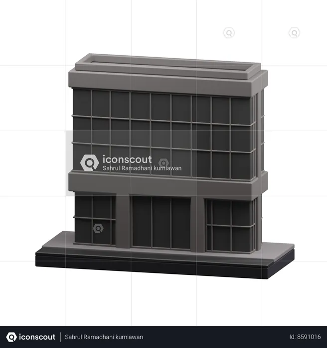 Edifício da empresa  3D Icon