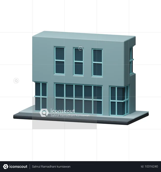 Edificio de la empresa  3D Icon