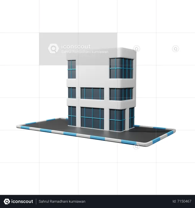 Edificio de la empresa  3D Icon