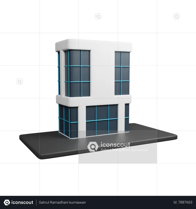 Edificio de la empresa  3D Icon