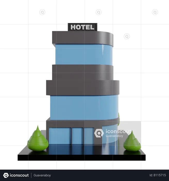 Edifício do hotel  3D Icon