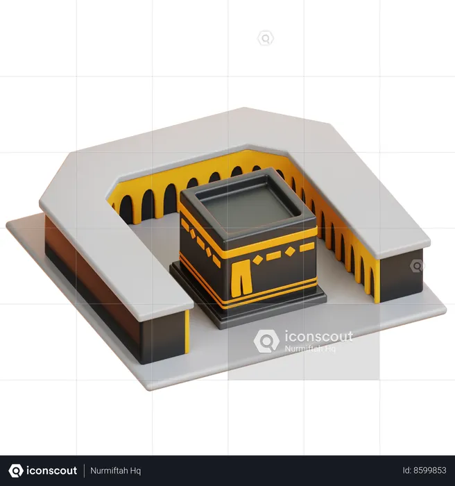 Edifício Kaaba  3D Icon