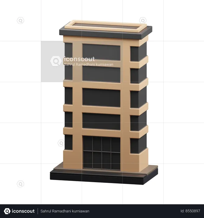 Edificio rascacielos  3D Icon