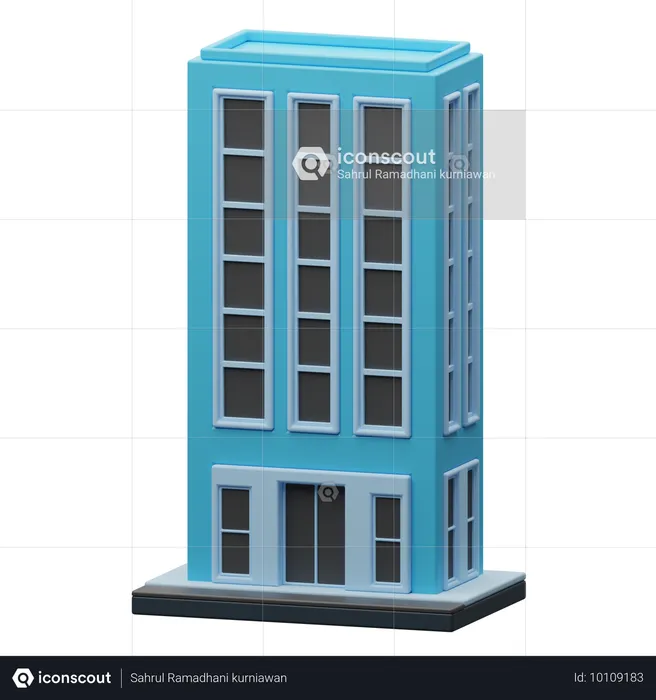 Edificio rascacielos  3D Icon