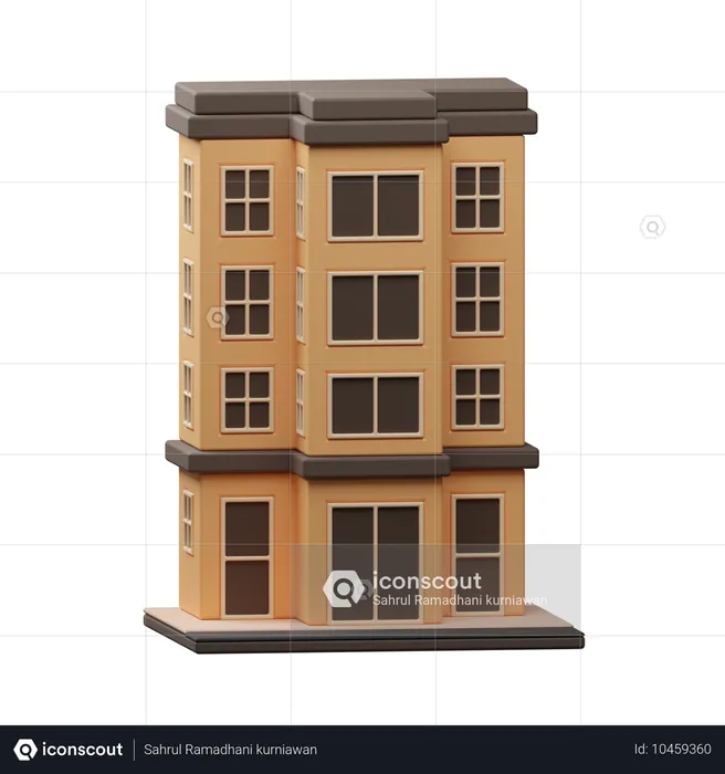 Edificio rascacielos  3D Icon