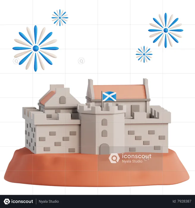 Edinburgh Castle  3D Icon