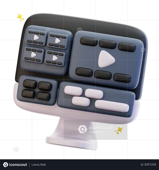 Editing Software  3D Icon