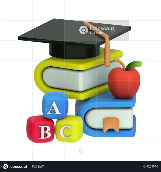 Educação  3D Icon