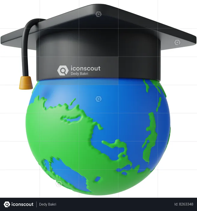 Éducation mondiale  3D Icon