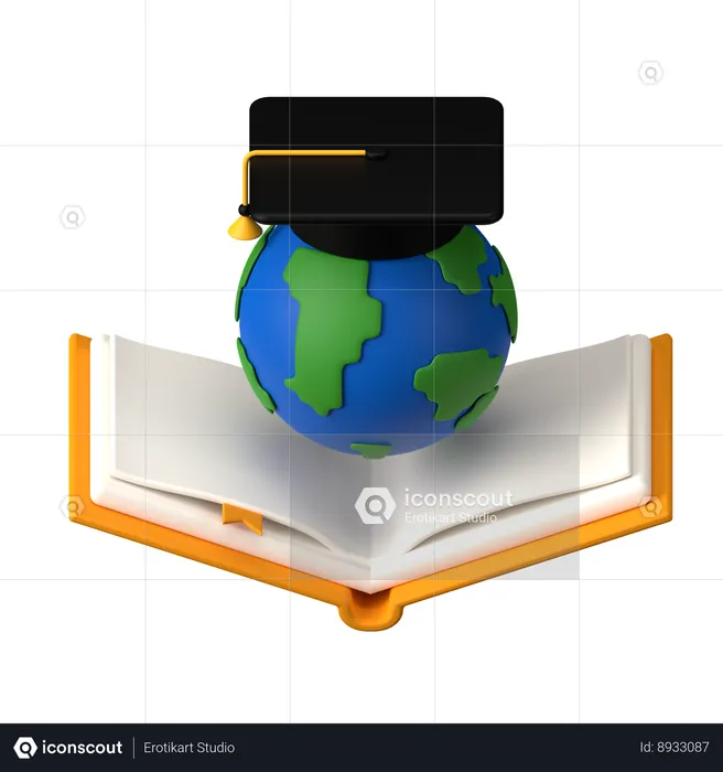 Éducation mondiale  3D Icon