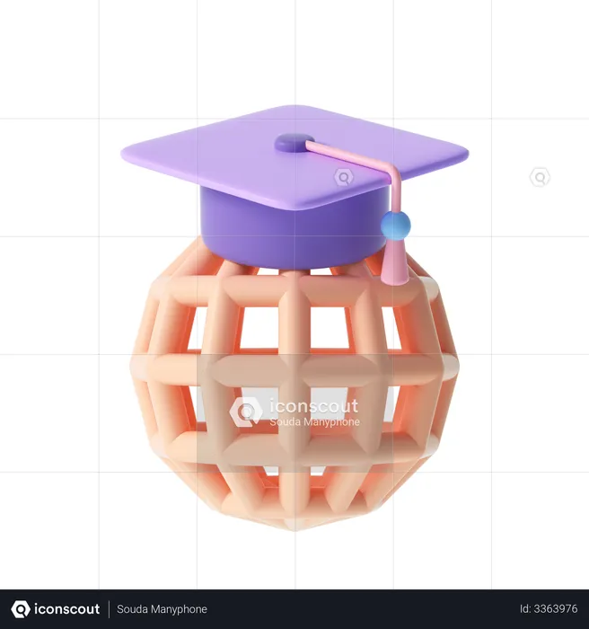 Éducation mondiale  3D Illustration