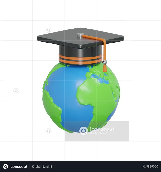 Éducation mondiale  3D Icon