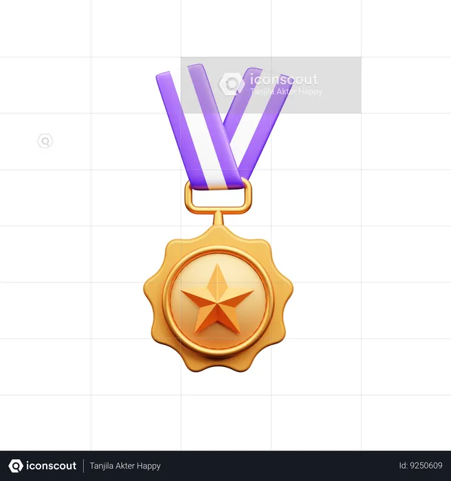 Education Medal  3D Icon